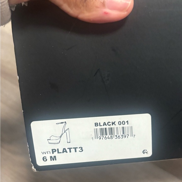 Nine West Black Platform Heel Sandals - Picture 6 of 6